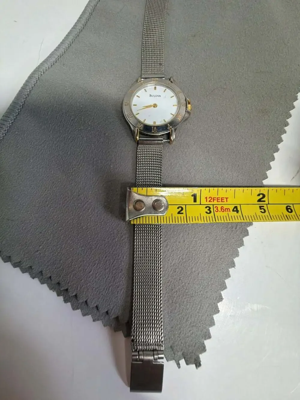 Bulova Women's Quartz Two-Tone Mesh Band Watch 98L65